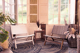 Коричневое тиковое кресло Eley