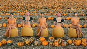 Уличный пуф Costuras круглый