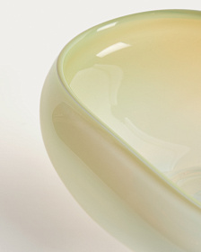 Ваза Nodila из белого стекла, 30 x 21 см