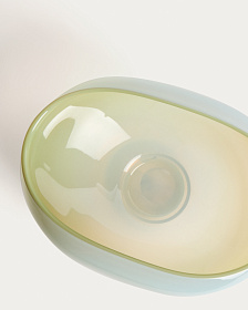 Ваза Nodila из белого стекла, 30 x 21 см