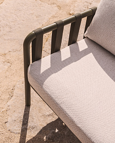 Комплект уличной мебели Omala из зеленого алюминия и веревки