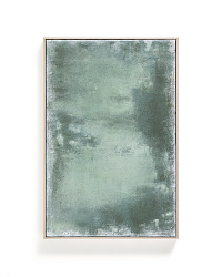 Абстрактная картина Selnar зеленая 60 x 90 см