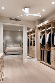 Потолочный вентилятор Mini Tube Fan LED белый/прозрачный 128 см