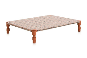 Индийская кровать GL Tartan терракотовая двойная