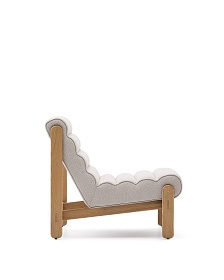 Кресло Magira из дуба с натуральной отделкой, бежевое