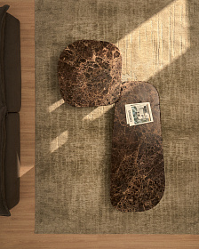 Ковер Eriana из синтетического волокна зеленого цвета, 200 x 300 см