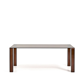 Стол Adularia из коричневого закаленного стекла 200 x 100 см