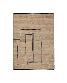 Ковер Velira из джута с графическим рисунком 160 x 230 см