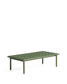 Уличный столик Maurina из зеленой стали с плиткой зеленого цвета 122 x 61 см
