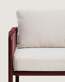 Комплект уличной мебели Omala из бордового алюминия и веревки