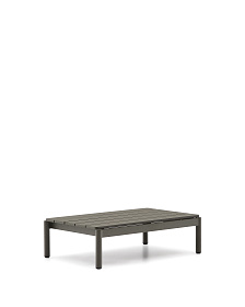 Журнальный столик Sorells из зеленого алюминия 57 x 91 см