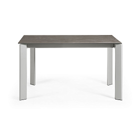 Стол Atta 140 (200) x90 серый керамика