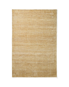 Ковер Eloda из шерсти и вискозы горчичного цвета, 160 x 230 см