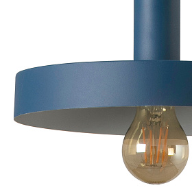 Подвесной светильник WHIZZ синий/белый MATE 1xE27