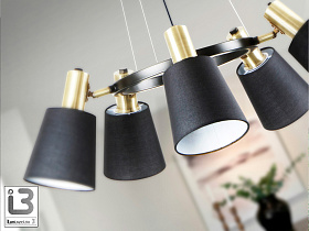 Gisela Подвесной светильник 5L матовый черный