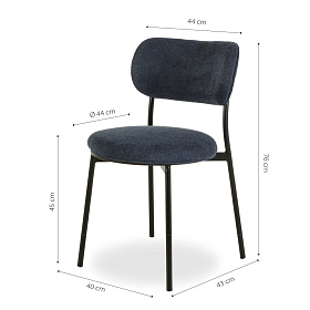 Синий стул Karol