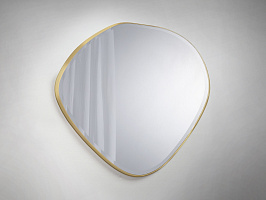Зеркало овальное Mimo 114X110 золотое