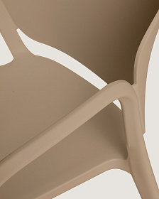 Уличный стул Ania бежевый пластиковый