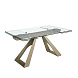 Раздвижной обеденный стол 1125/MC22052DT из закаленного стекла 160/200/240 x 90 