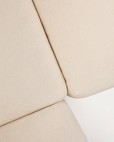 Alea 5-местный модульный угловой диван со съемным чехлом из шенилла цвета экрю 310 x 310 см