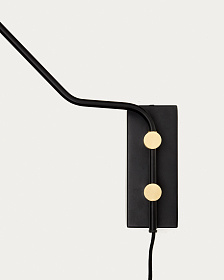 Настенный светильник Jex из черного металла