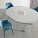 Выдвижной стол круглый Esla Ø140 (185x140)
