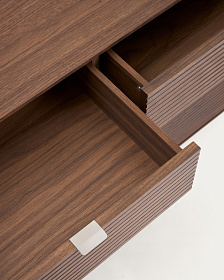 Сервант Norlen с 4 дверцами и 2 ящиками из шпона ореха