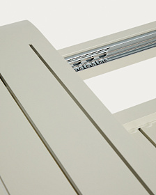 Раздвижной уличный стол Brela из алюминия цвета экрю 205(287) x 100 см