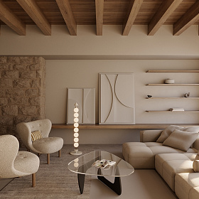 Торшер Soko золотой металл/белый мрамор