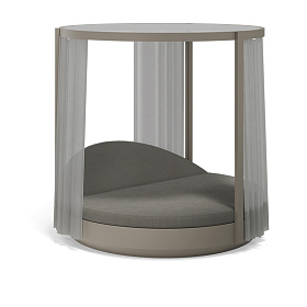 Круглая кровать Vela с навесом