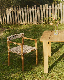 Giverola Стул из массива тикового дерева 
