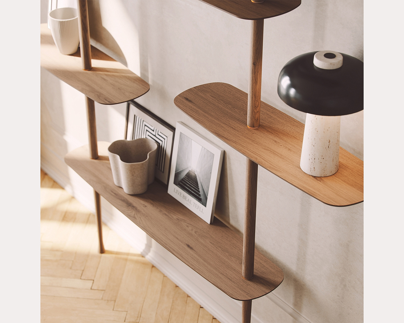 Стеллаж Axis 2 орех