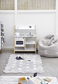 Стираемый ковер MINI Печенька жемчужно-белый 70*100