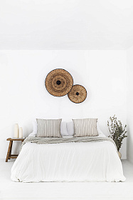 Настенный/потолочный светильник Costas 400 H70 черный/из ротанга