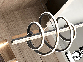 Люстра Tornado черная