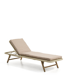 Подушка для шезлонга Maoni, бежевый, 100% ПЭТ, 50 x 175см