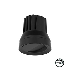 Встраиваемый светильник ELIOS BAСADOR IP20 10W черный 36є 2700K TRIAC