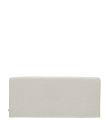 Изголовье Valma из жемчужного шенилла со съемным чехлом для кровати 160 x 200 см