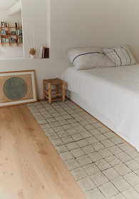 Шерстяной стираемый ковер Мозайка Sandstone 80х230