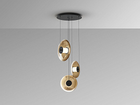 Diabolo Подвесной светильник 3L - черный/янтарный