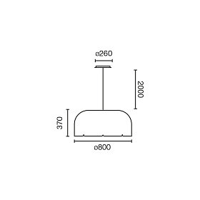 Люстра Mute 24W 4000K черная