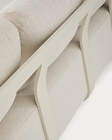 Уличный 3-х местный диван Tamaris из алюминия цвета экрю, 217 см