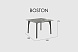 Обеденный стол Boston CARBON MATTE 100х100