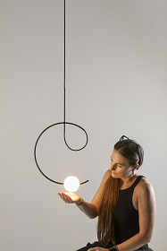 Подвесной светильник Loop LOO_4125R с углубленным навесом черный