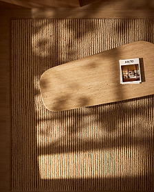 Ковер Derule бежевый из джута и шерсти 230 x 160 см