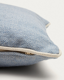 Sagulla Чехол на подушку из 100% ПЭТ синий с белой окантовкой 45 x 45 см