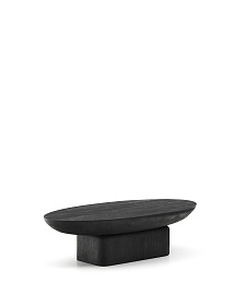 Ovak Журнальный столик из акации с чёрной отделкой 140 x 70 см