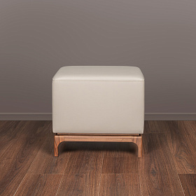 Пуфик CALPE шпон ореха F, экокожа PU78