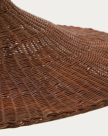 Bladia Абажур для подвесного светильника из ротанга с коричневой отделкой Ø90 см