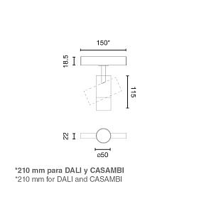 Встраиваемый светильник NESO SLIM LINSE 20W черный 24є 4000K THRIVE DALI